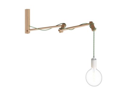 pinocchio xl nastavitelny dreveny nastenny drzak pro nastenne lampy