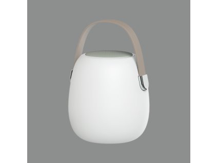 Prenosná RGB stolná LED lampa TAKE ME s reproduktorom, v.26 cm, IP44