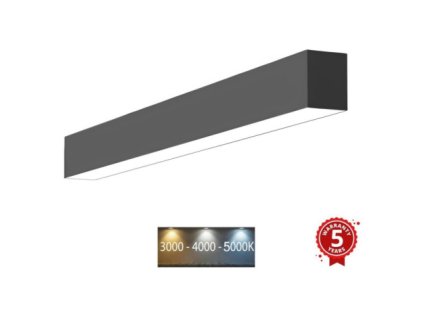 Prisadené LED lineárne svietidlo LSM 12-20CCT, 3000-5000K, 60cm