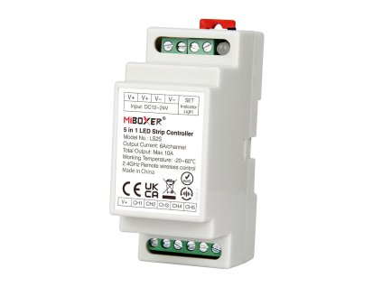 42301 rf univerzalni ridici jednotka 5v1 pro rgb cct pasky mi light na din listu 2 4ghz ls2s