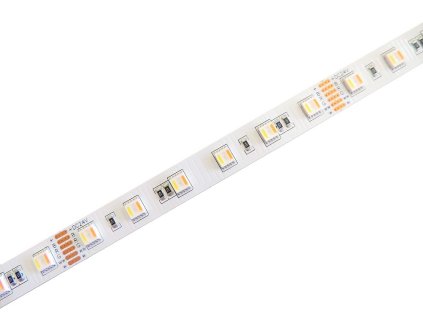 43904 rgb w cw led pasek 5v1 19 6w m rgb studena tepla bila 12mm profi 24v ip20 60led m