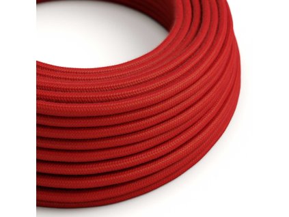ultra mekky silikonovy elektricky kabel s bavlna ohnive cerveny rc35 kulaty 2x075 mm