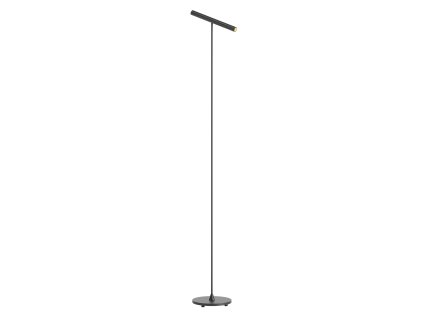 Stojacia LED lampa PRAXI v: 145cm, 8,3W (Farba Čierna, Teplota světla 3000K - teplá biela)