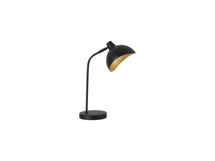 48047 stolni lampa geeti matna cerna a zlaty kov e14 1x5w