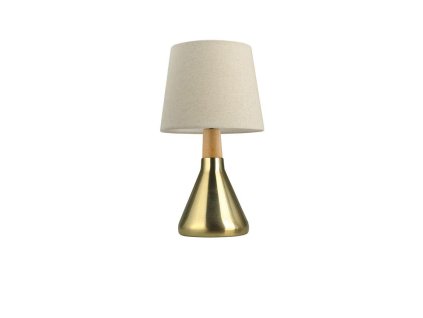 Stolová lampa MONTES, biele tienidlo E14 1x5W (Farba Chróm)
