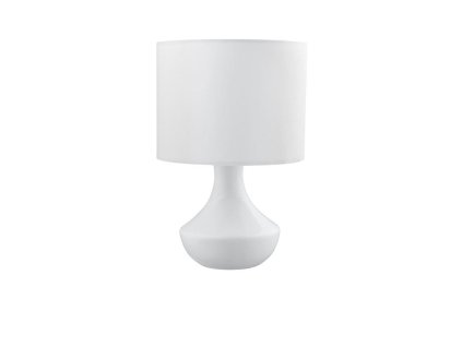 Stolová lampa ROSIA matný biela kov biele tienidlo E14 1x5W