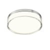 Stropné LED svietidlo FRISBI, 12W, Ø 230 mm, CCT switch 3000-4000K, IP44 (Farba Chróm)