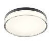 Stropné LED svietidlo FRISBI, 18W, Ø 280 mm, CCT switch 3000-4000K, IP44 (Farba Chróm)