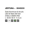 48173 5 stropni led svitidlo jertuna zlaty hlinik a akryl 33w 3000k