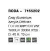 Stropné LED svietidlo RODA, 30W 3000K (Farba Biela)