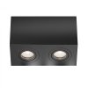 Stropné svietidlo ATOM, 10W, d. 20 cm, 2xGU10 (Farba Čierna)