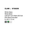 50732 4 stropni svitidlo clam bile sklo bila kov e27 2x12w ip44