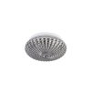 50738 1 stropni svitidlo clam kourove chromove sklo bila kov e27 2x12w ip44