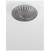 50738 3 stropni svitidlo clam kourove chromove sklo bila kov e27 2x12w ip44