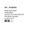 51539 2 stropni svitidlo ivi ip44 bile opalove sklo e27 2x12w