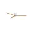 Stropný ventilátor DELL telo z hliníka, 3ABS drevené listy (Farba Biela)