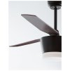 Stropný ventilátor so svetlom MONSOON telo z ocele, 3ABS drevené listy LED 18W 3000K (Farba Čierna)