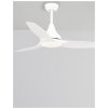 Stropný ventilátor so svetlom SAMOA telo z ocele, 3ABS biele listy LED 18W 3000K (Farba Biela)