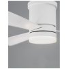 52649 2 stropni ventilator se svetlem silky matna bila ocel a sklo 5 rychlosti 35w led 18w 3000k