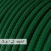 48344 1 textilni elektricky kabel 3x1 5 umely hedvab rm21 zeleny