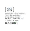 50252 2 venkovni nastenne svitidlo agile nastavitelne led 13w 3000k ip54