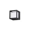 50261 4 venkovni nastenne svitidlo agosto cerny hlinik a akrylovy difuzor led 6w 3000k 120st ip54