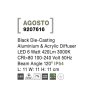50261 1 venkovni nastenne svitidlo agosto cerny hlinik a akrylovy difuzor led 6w 3000k 120st ip54