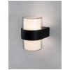 50834 3 venkovni nastenne svitidlo darf cerny hlinik abs difuzor led 2x5w 3000k 115st ip65