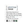 51668 2 venkovni nastenne svitidlo krypton tmave sede led 3w 3000k 15st ip54