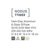 Vonkajšie nástenné svietidlo NODUS, GU10 2x7W IP54 (Farba Sivá)
