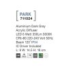 52187 1 venkovni nastenne svitidlo park led 6w 3000k 120st ip54 ac vc driveru