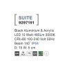 Vonkajšie nástenné svietidlo SUITE, 15cm, LED 10W 3000K 140st. IP54 (Farba Sivá)