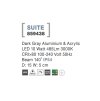 Vonkajšie nástenné svietidlo SUITE, 15cm, LED 10W 3000K 140st. IP54 (Farba Sivá)