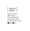 Vonkajšie nástenné svietidlo ZENITH, š.30,5 cm, E27 1x12W IP44 (Farba Sivá)