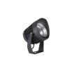 52004 4 venkovni reflektor north cerny hlinik a sklo led 20w 3000k 38st ip65
