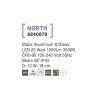 52004 1 venkovni reflektor north cerny hlinik a sklo led 20w 3000k 38st ip65