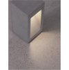50411 1 venkovni sloupkove svitidlo barco sedy beton skleneny difuzor led 6w 3000k ip65