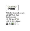 Vonkajšie stĺpikové svietidlo CASTRO, E27 1x12W IP65 (Farba Sivá)