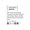 50876 2 venkovni sloupkove svitidlo devora tmave sedy hlinik a skleneny difuzor led 8w 3000k ip54