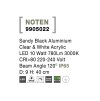 52028 5 venkovni sloupkove svitidlo noten 40cm led 8w 3000k ip65 ip65