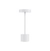 Vonkajšia stolná lampa FUMO, LED 2W 3000K 163st. IP54 vypínač na tele / USB kábel (Farba Biela)