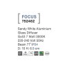 Vonkajšie stropné svietidlo FOCUS, LED GX53 7W 3000K 77st. IP54 (Farba Čierna)