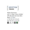 Vonkajšie zapustené svietidlo do steny KRYPTON, LED 2W 3000K 17st. IP54 (Farba Biela)