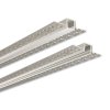 Vstavaný hliníkový profil AG s difúzorom pre sadrokartón pre LED pásky (Veľkosť 1 m, Farba Strieborný, Typ Mliečny)