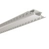 Vstavaný hliníkový profil AZ s difúzorom pre sadrokartón pre LED pásky (Veľkosť 1 m, Farba Strieborný, Typ Mliečny)