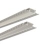 Vstavaný hliníkový profil AZ s difúzorom pre sadrokartón pre LED pásky (Veľkosť 1 m, Farba Strieborný, Typ Mliečny)