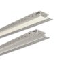 Vstavaný hliníkový profil AZ s difúzorom pre sadrokartón pre LED pásky (Veľkosť 1 m, Farba Strieborný, Typ Mliečny)