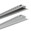 Vstavaný hliníkový profil AZ s difúzorom pre sadrokartón pre LED pásky (Veľkosť 1 m, Farba Strieborný, Typ Mliečny)