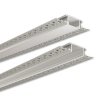 Vstavaný hliníkový profil AZ s difúzorom pre sadrokartón pre LED pásky (Veľkosť 1 m, Farba Strieborný, Typ Mliečny)