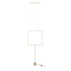 Závesná alebo stojaca LED lampa Slick, š. 617 mm (Farba Zlatá)